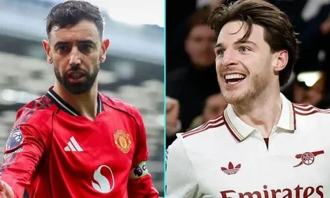 Vượt Declan Rice, Bruno Fernandes giành giải Cầu thủ xuất sắc nhất năm