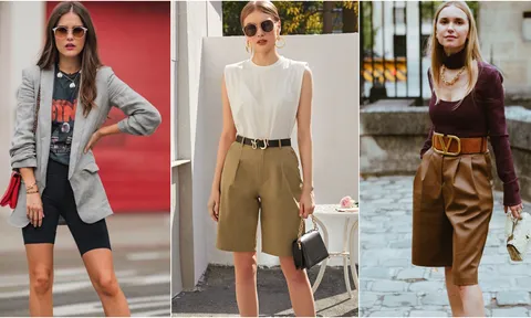 2 kiểu quần short “cứu tinh” mùa hè cho nàng đùi to, mặc lên vừa mát mẻ vừa giúp chân trông thon hơn