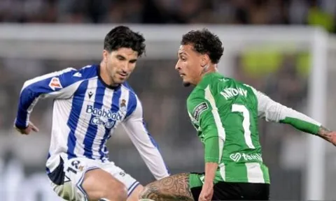 Antony ghi bàn, Sociedad vẫn chia điểm kịch tính với Betis