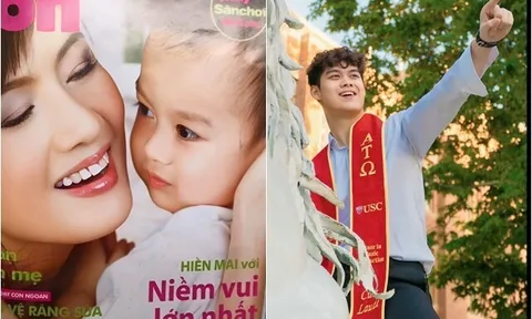 "Nữ hoàng ảnh lịch" cho con trai duy nhất ăn cơm vàng và góc khuất ít biết, nay quý tử thành tài cao vạm vỡ