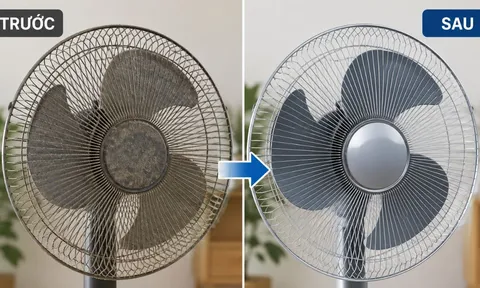 Mẹo làm sạch quạt điện không cần tháo khung, bụi bẩn bong nhanh chỉ sau vài phút