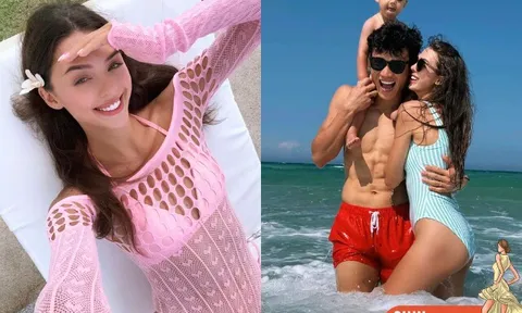 Hot girl Ukraine 22 tuổi sinh con cho chàng trai người Mường cao 1m81, sau sinh khoe dáng bốc lửa với bikini