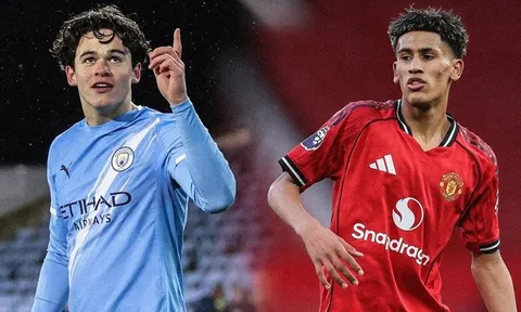 Trận derby Manchester sau 40 năm gọi tên Gabriel và Lamb