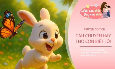 Truyện cổ tích: Thỏ con biết lỗi