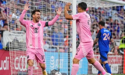 Messi chạm mốc 61 hat-trick trong ngày Inter Miami thắng ngược