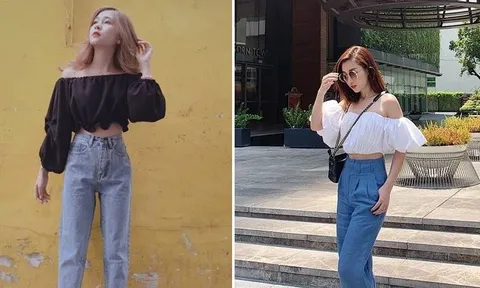 Áo trễ vai trở lại mạnh mẽ hè 2026, chỉ cần phối theo 3 cách này là vừa trẻ trung vừa tôn dáng