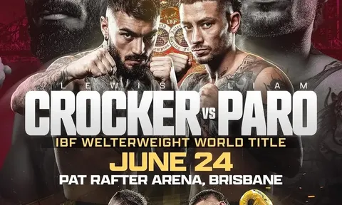 Chính thức: Lewis Crocker bảo vệ đai vô địch IBF trước Liam Paro tại Australia