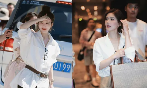 Không cần đồ cầu kỳ, Triệu Lộ Tư mặc áo sơ mi trắng thôi cũng đẹp mê ly
