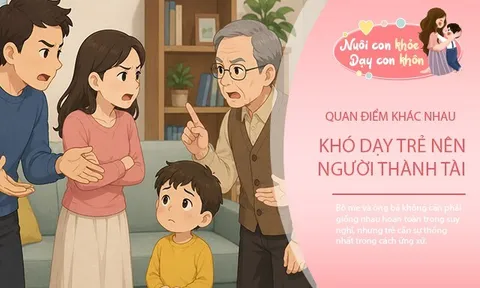 Chuyên gia nhắc nhở: “Bố mẹ nói một kiểu, ông bà dạy một nẻo”, nhưng trẻ con là người chịu tổn thương nhiều nhất