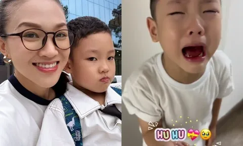 Con trai "tổng tài" của Phan Đinh Tùng gặp cú sốc đầu đời, khóc hết nước mắt lúc ăn cơm 