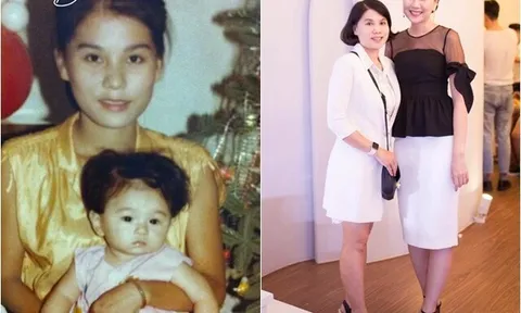 Mẹ ruột trẻ đẹp của "MC xinh nhất VTV" không quản nắng mưa vì cô con gái duy nhất, từng sụt 10kg vì thương con