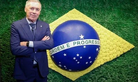 ĐT Brazil gia hạn với HLV Carlo Ancelotti đến 2030