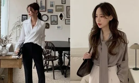 Học hỏi công thức này chị em mặc áo blouse đi làm lúc nào cũng thanh lịch và sang hơn