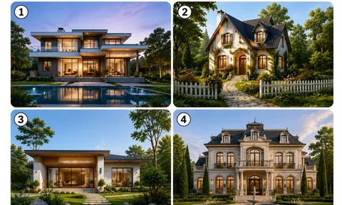 Quiz: Chọn 1 mẫu nhà bạn thích để xem bạn sẽ giàu lên hay khó khăn hơn trong thời gian tới