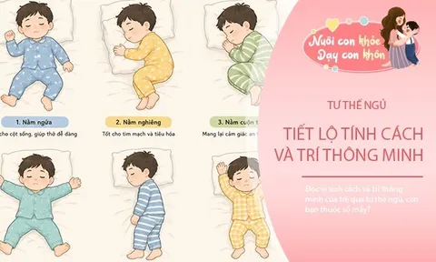 Đọc vị tính cách và trí thông minh của trẻ qua tư thế ngủ, con bạn thuộc số mấy?