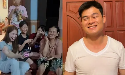 Hòa Minzy được bố mẹ chồng dạy tiếng dân tộc Sán Dìu, Đại úy Văn Cương phản ứng thú vị khi nghe vợ "thể hiện" 