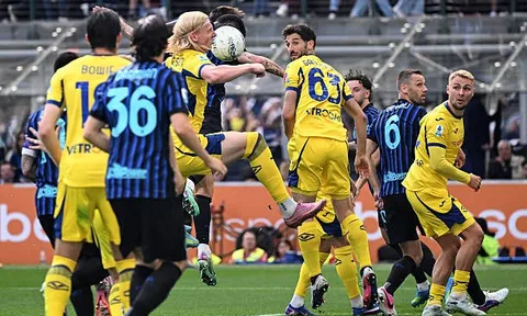 Inter đánh rơi chiến thắng trong ngày đăng quang Serie A