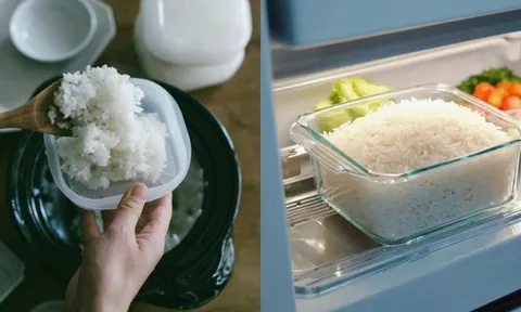 Mẹo hấp cơm nguội để tủ lạnh lâu ngày vẫn trắng trong, dẻo thơm