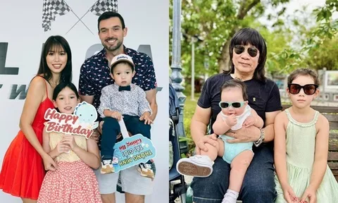 Sao Việt 24h: Hà Anh cùng chồng Tây tổ chức sinh nhật hoành tráng cho quý tử, em bé lai được mẹ nhận xét giống ông ngoại