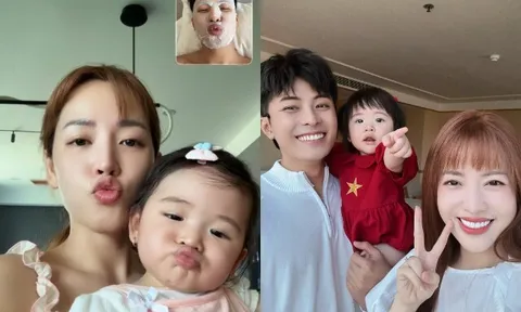 Gin Tuấn Kiệt đi làm xa nhớ 2 mỹ nhân ở nhà, con gái Puka ngoan xinh yêu hệt "bản sao" của bố