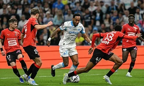 Aubameyang nổ súng, Marseille hạ Rennes 3-1