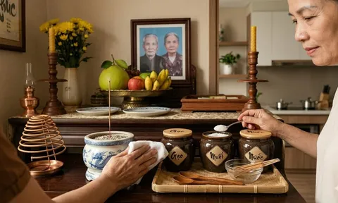 Nhiều nhà để hũ gạo, muối trên bàn thờ cả năm không thay: Chuyên gia nhắc điều cần lưu ý
