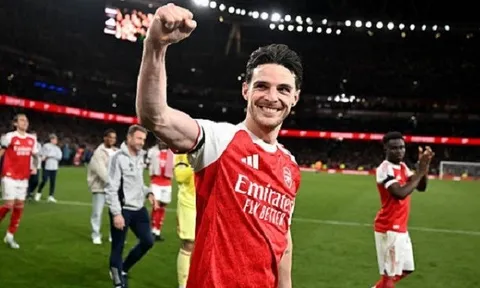 Rice xúc động khi Arsenal tiến sát ngôi vương