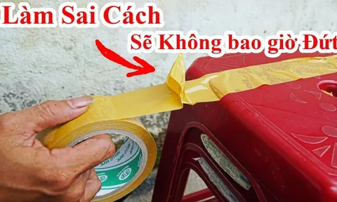 Mẹo cắt băng dính bằng 2 ngón tay, vừa nhanh vừa tiện