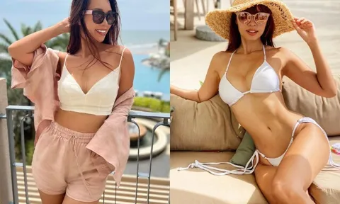 Mỹ nhân Hà thành diện bikini khoe dáng đẹp mê hoặc, U45 viên mãn bên chồng Tây, 2 con lai xinh như thiên thần