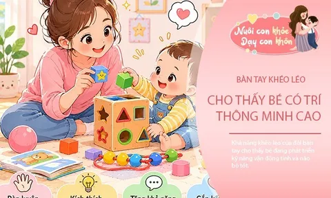 Nhìn cách bé dùng đôi tay, bố mẹ sẽ biết con có IQ cao hay không