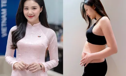 Thêm một MC VTV khoe bụng bầu thông báo lên chức mẹ, sắp "vỡ chum" vẫn xinh như búp bê khiến dân tình xao xuyến
