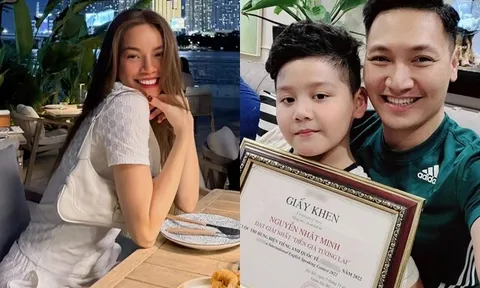 Sao Việt 24h: Mạnh Trường khoe con trai giống bố, nói tiếng anh "như gió"; Hồ Ngọc Hà cùng "anh yêu" đi ăn tối lãng mạn