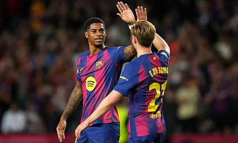 De Jong khẳng định Rashford khát khao gắn bó với Barcelona