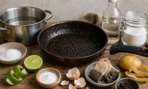 Mẹo làm sạch nồi chảo cháy đen chỉ bằng những thứ dễ có trong bếp