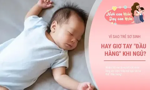 Trẻ thích giơ hai tay lên đầu khi ngủ, mẹ đừng sửa vì 3 lý do đặc biệt này