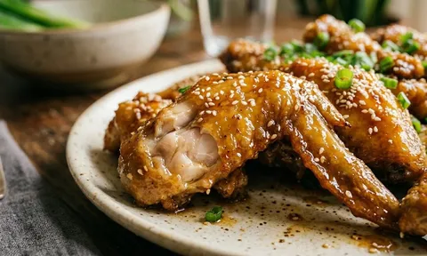Cách làm cánh gà sốt mật ong thơm nức, da óng đẹp ăn là ghiền