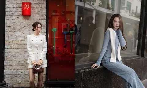 Huyền Lizzie ghi điểm với phong cách công sở thanh lịch, diện toàn đồ cơ bản vẫn sang trọng cuốn hút