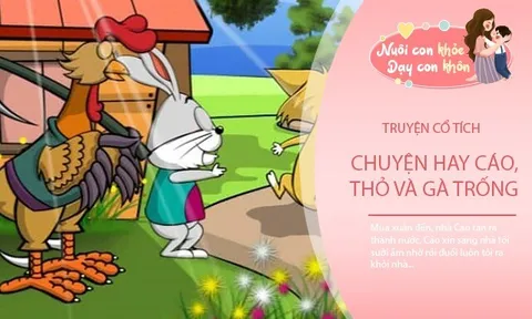 Truyện cổ tích: Cáo, Thỏ và Gà trống