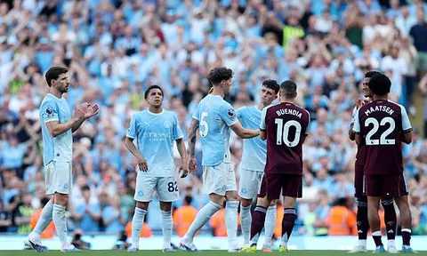 Ngược dòng Man City, Aston Villa phá hỏng ngày chia tay Guardiola