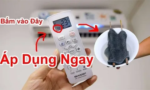 Nhấn nút này bật điều hoà cả ngày không lo khô da