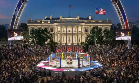 UFC hé lộ thiết kế hoành tráng tại White House: Sân khấu ngoài trời và khu vực fanzone khổng lồ