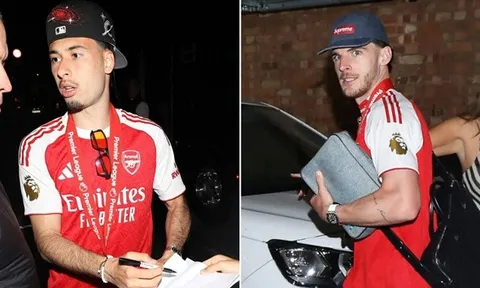 Dàn sao Arsenal náo loạn hộp đêm London sau khi nâng cúp
