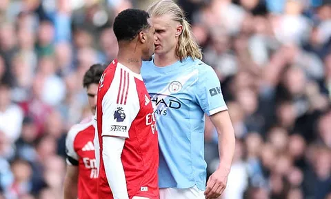 Gabriel châm chọc Haaland sau khi đăng quang cùng Arsenal