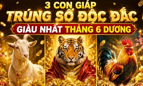 3 con giáp Trúng Số Độc Đắc, giàu nhất tháng 6 dương