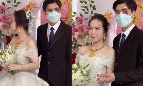 Chú rể đeo khẩu trang kín mặt, đầy vết thương trong ngày cưới ở TP.HCM: Sự thật gây bất ngờ
