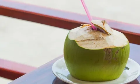 Vì sao không nên uống nước dừa ngay sau khi đi nắng về?