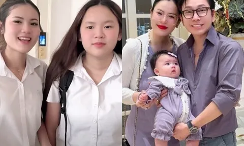 2 con gái sinh đôi của Phương Lê: 15 tuổi mơ làm luật sư, kỹ sư, được NSƯT Vũ Luân nhắn gửi yêu thương