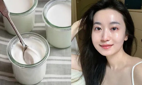Cách dùng sữa chua dưỡng trắng da, mờ nếp nhăn, mờ thâm nám
