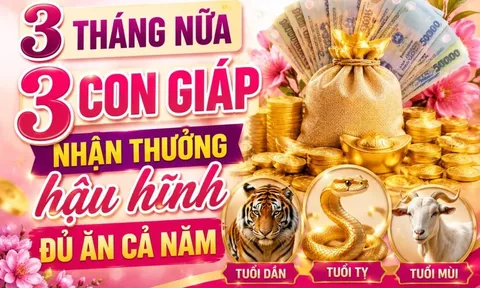 3 tháng nữa, 3 con giáp nhận thưởng hậu hĩnh đủ ăn cả năm
