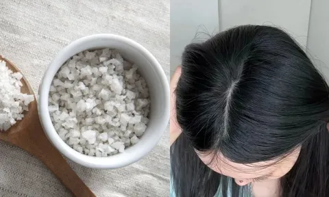 Cách gội đầu bằng nước muối giúp tóc bồng bềnh, lâu bết, kích thích mọc tóc